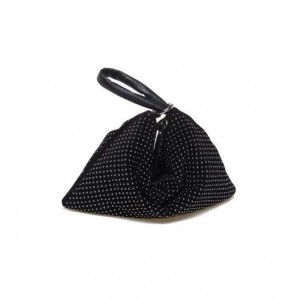 Vic Matie Spike Embellished Suede Pouch