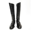 Alberto-Gozzi-Robi-Knee-High-Croco-Printed-Black-Leather-Boots2