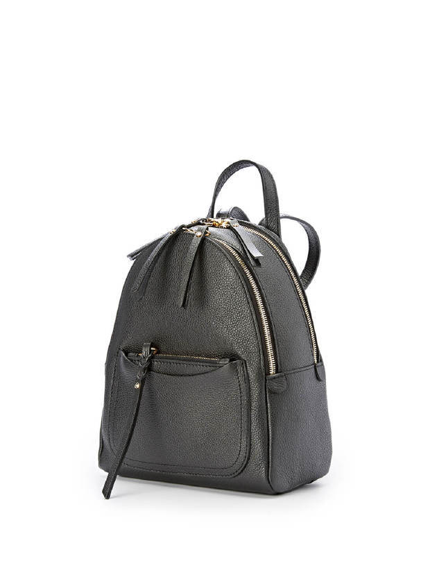 Gianni Chiarini Ogiva Small Black Leather Backpack1