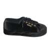 Superga 2730 Black Velvet Sneakers Medium Heel1