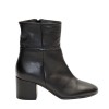 Paola Ferri Black Leather Boots Block Heel1