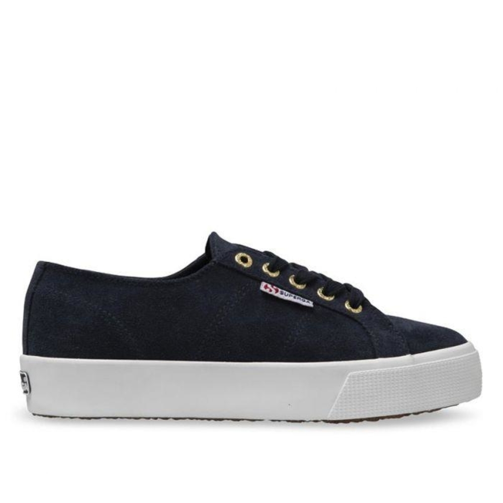 Superga 2730 blue night shadow suede sneakers