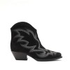 Vic Matie Paloma Black Suede Western Boots