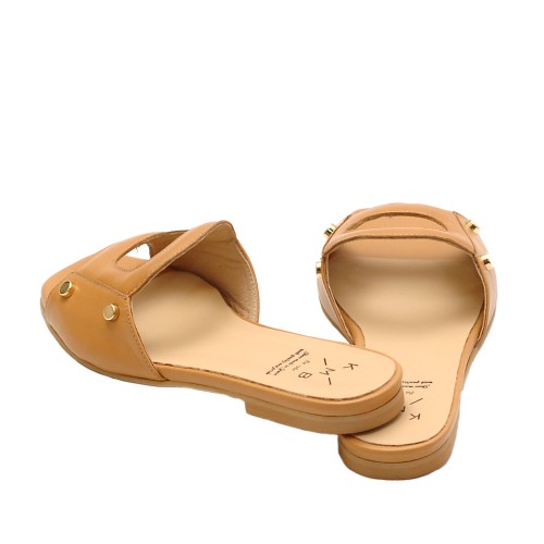 KMB-Cuoio-Leather-Flat-Sandals-3