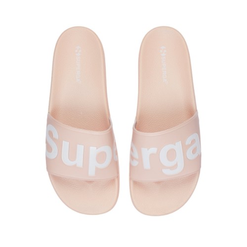 superga pink slides