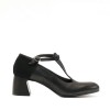 Lilimill Black Mid Heel Shoes