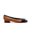 The Bag Tabac Leather Low Pumps