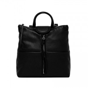 Gianni Chiarini Giada Black Leather Backpack