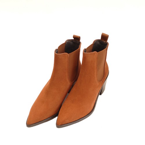 KMB Brick Suede Pointed Ankle Boots 2