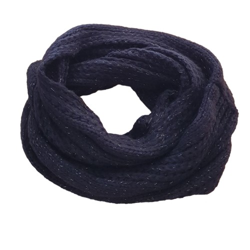 Black Knitted Scarf 1