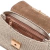 Gianni Chiarini Rossella Leather And Straw Handbag