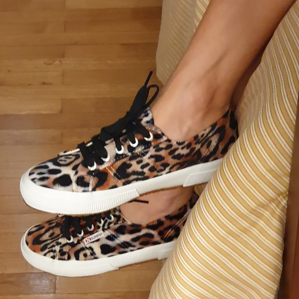 Superga 2750 Velvet Leopard Sneakers