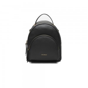 Coccinelle Lea Black Leather Backpack
