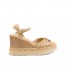 Paloma Barcelo Raffia Woven Wedges