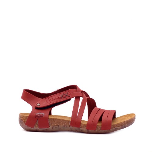 Loints Florida Red Leather Sandals