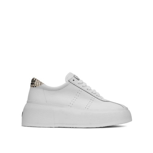 Superga White Leather Sneakers