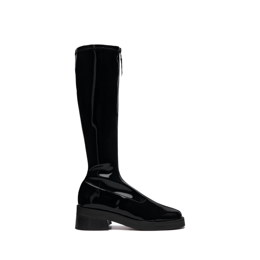 E8 By Miista Liezel Black Patent Leather Boots