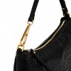 Gianni Chiarini Brooke Black Printed Leather Shoulder Bag