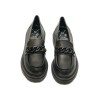 KMB Black Chunky Leather Loafers