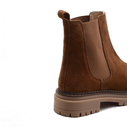 KMB Tabac Suede Chelsea Boots