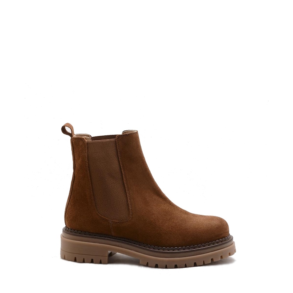 KMB Tabac Suede Chelsea Boots