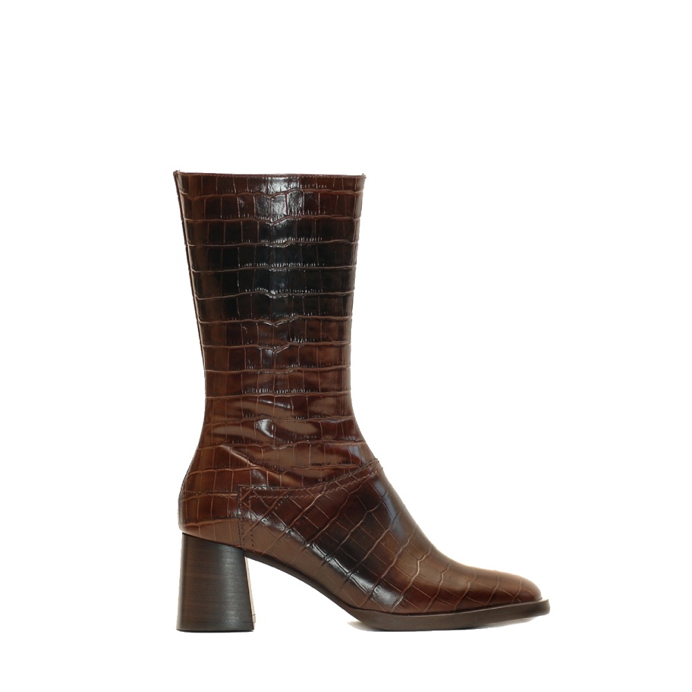 E8 By Miista Barbra Burgundy Printed Leather Boots