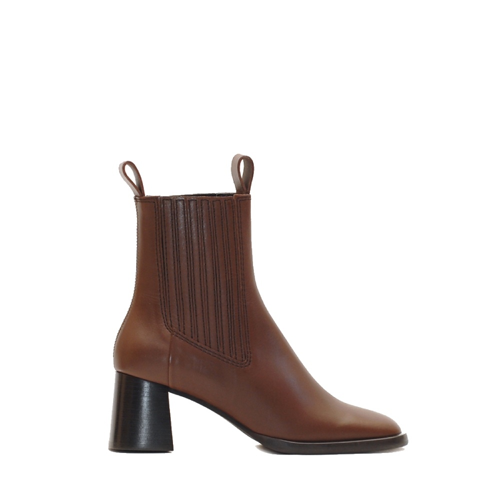E8 By Miista Luana Brown Ankle Leather Boots