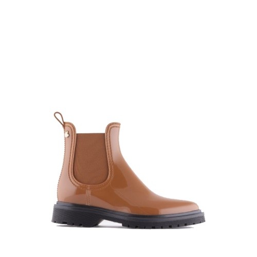Lemon Jelly Block 21 Brown Chelsea Ankle Boots