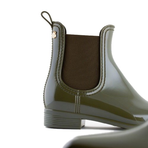 Lemon Jelly Comfy 48 Military Green Ankle Boots