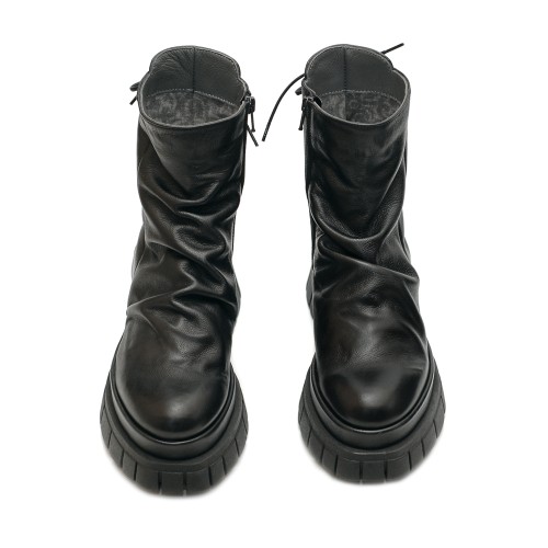 Lilimill Black Ankle Leather Boots