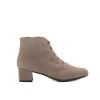 The Bag Grey Suede Ankle Boots Elastic Laces