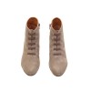 The Bag Grey Suede Ankle Boots Elastic Laces