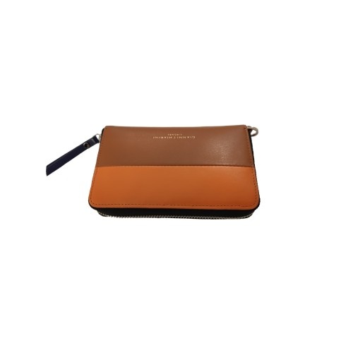 Gianni Chiarini Tabac And Orange Leather Wallet