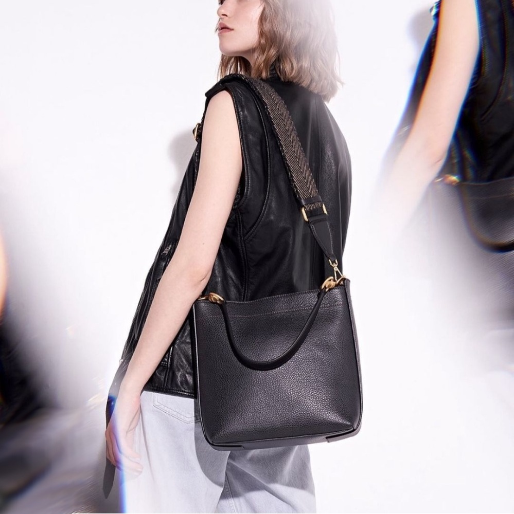 Gianni Chiarini Tea Black Leather Bag