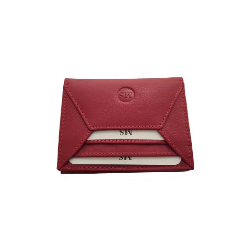 The Bag Red Leather Cardholder