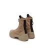 Vic Matie Beige Drawstring Ankle Boots