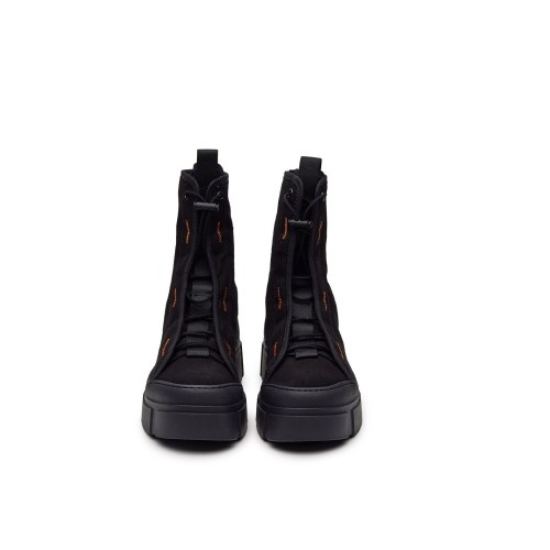 Vic Matie Black Drawstring Ankle Boots