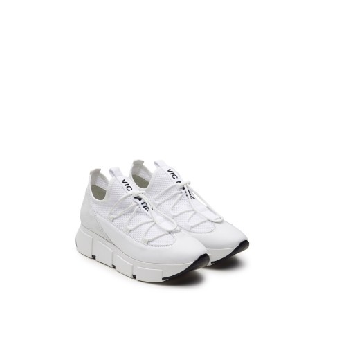 Vic Matie White Net See-Through Sneakers