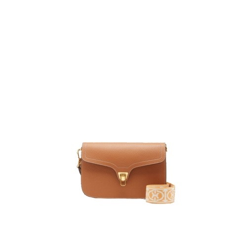 Coccinelle Beat Selleria Tabac Leather Crossbody