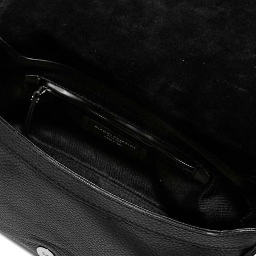 Gianni Chiarini Africa Black Leather Shoulder Bag