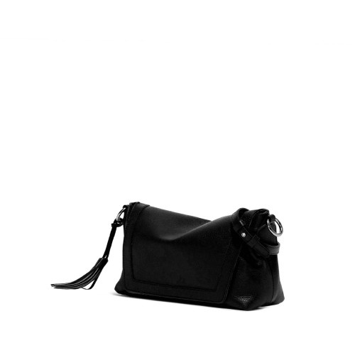 Gianni Chiarini Africa Black Leather Shoulder Bag