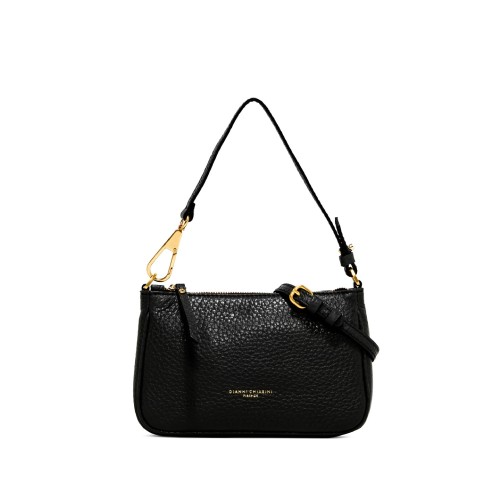 Gianni Chiarini Brooke Black Small Leather Bag