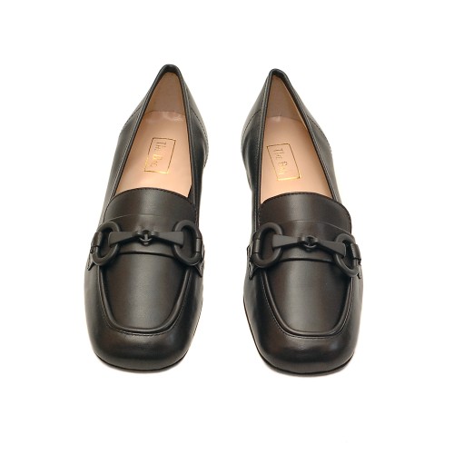 The Bag Black Leather Loafers
