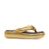 KMB Gold Leather Sandals