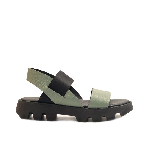 Lilimill Money Mint Green Chunky Leather Sandals