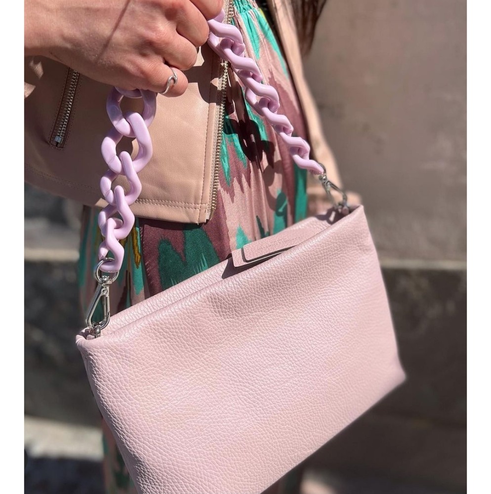 Gianni Chiarini Brenda Nimfea Pink Leather Bag
