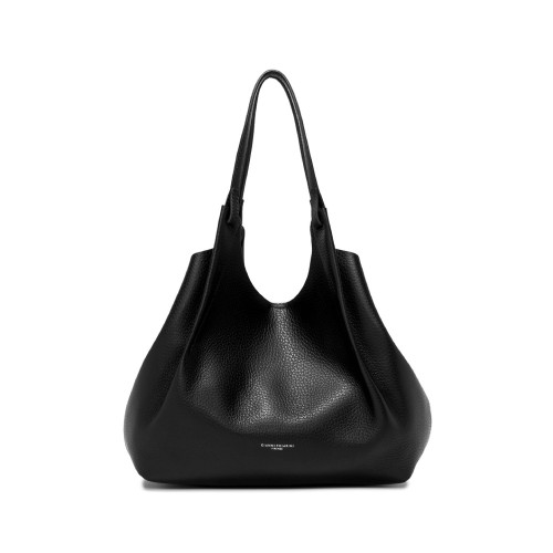 Gianni Chiarini Dua Black Leather Shoulder Bag