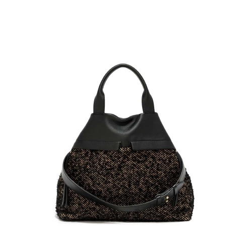 Bags Mini Bags Gianni chiarini Mini Bag black printed lettering elegant 