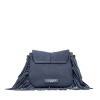 Gianni Chiarini Helena Round Blue Suede Leather Bag
