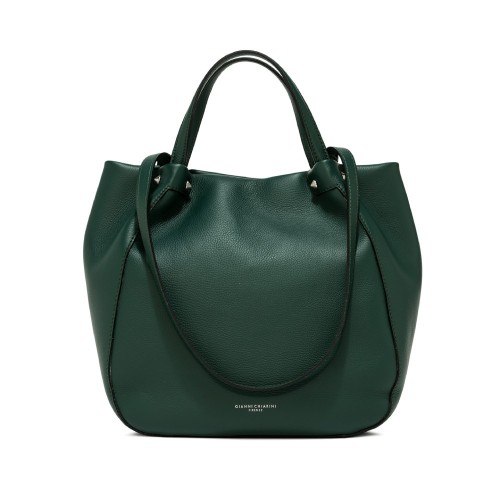 Gianni Chiarini Tulip Deep Green Leather Handbag